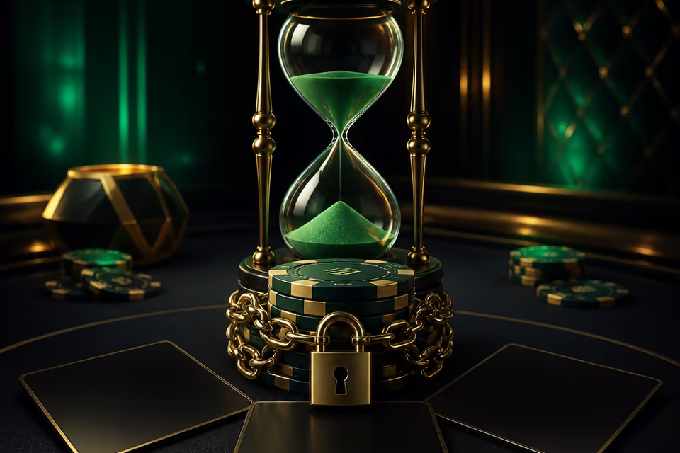 Bonus limits shown with locked chips and abstract timer